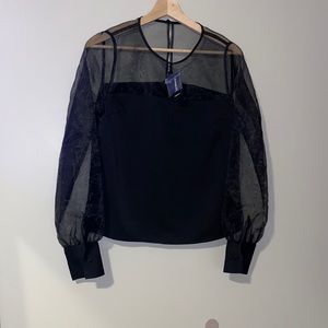 Half Sheer Top from Express